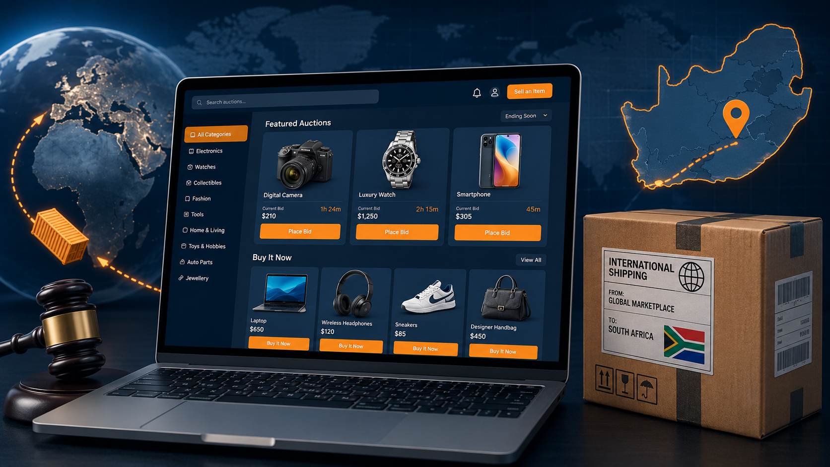 How to buy from eBay and ship to South Africa with Scott's Shipping Services