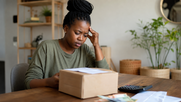 A surprise customs bill on a parcel showing a common importing mistake