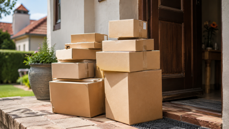 Amazon parcels imported and delivered to a South African home